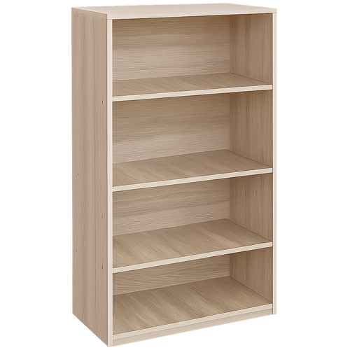 Book Rack Vista 48×24×10 – Slim Melamine MDF Storage Shelf | Methuco