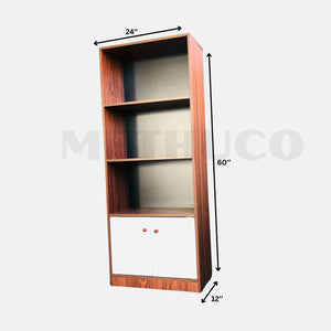 Melamine Book Rack with Base Cupboard