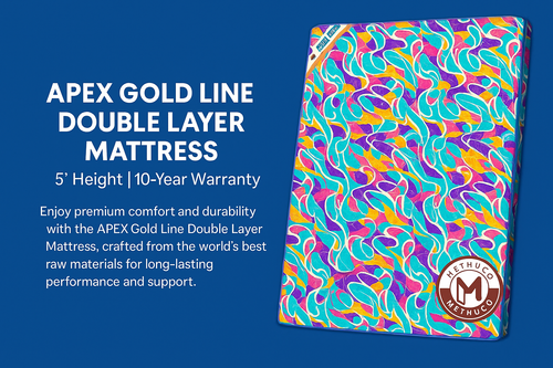 APEX Gold Line Double Layer Mattress – 5” Height | 10-Year Warranty