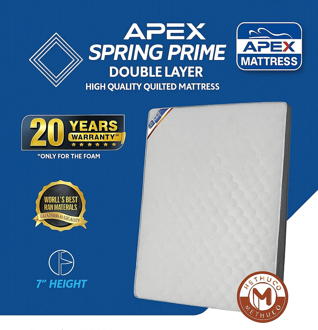 APEX Spring Prime Mattress – 7” Height | 20-Year Warranty